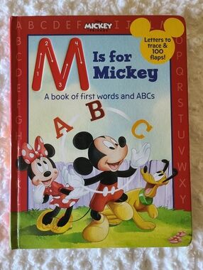 Disney Mickey Mouse M Is for Mickey: First Words & ABCs Lift The Flap Board Book